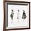 Three Female Fashion Figures, c. 1959-Andy Warhol-Framed Giclee Print