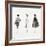 Three Female Fashion Figures, c. 1959-Andy Warhol-Framed Giclee Print