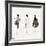 Three Female Fashion Figures, c. 1959-Andy Warhol-Framed Giclee Print