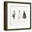 Three Female Fashion Figures, c. 1959-Andy Warhol-Framed Art Print