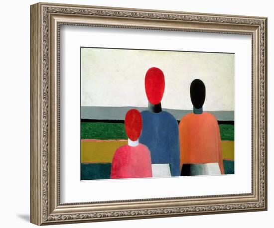 Three Female Figures, 1928-32-Kasimir Malevich-Framed Giclee Print