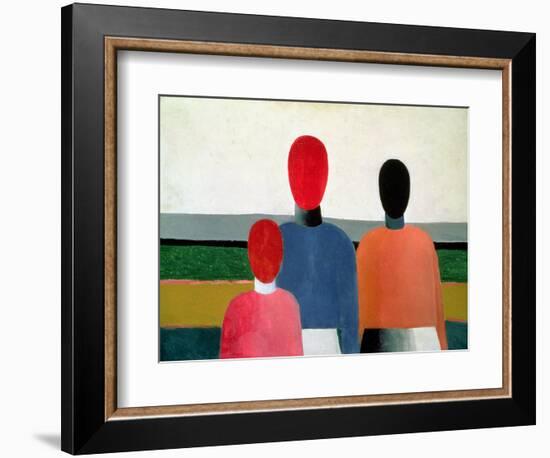 Three Female Figures, 1928-32-Kasimir Malevich-Framed Giclee Print