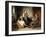 Three Figures in an Interior (Oil on Canvas)-Heinrich Hirt-Framed Giclee Print