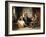 Three Figures in an Interior (Oil on Canvas)-Heinrich Hirt-Framed Giclee Print