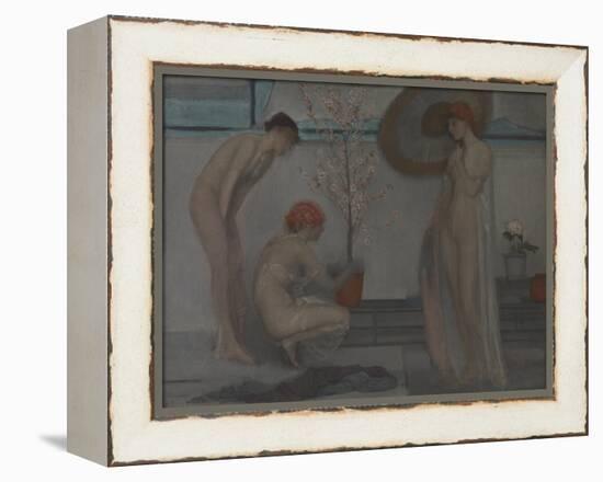 Three Figures: Pink and Grey-James Abbott McNeill Whistler-Framed Premier Image Canvas