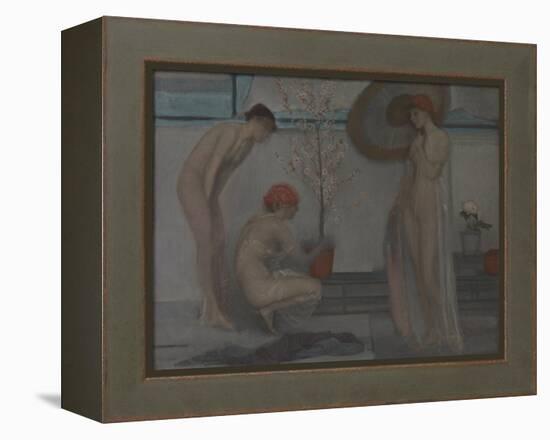 Three Figures: Pink and Grey-James Abbott McNeill Whistler-Framed Premier Image Canvas