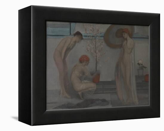 Three Figures: Pink and Grey-James Abbott McNeill Whistler-Framed Premier Image Canvas