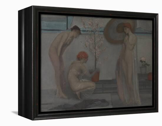 Three Figures: Pink and Grey-James Abbott McNeill Whistler-Framed Premier Image Canvas