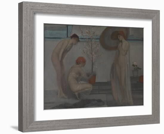 Three Figures: Pink and Grey-James Abbott McNeill Whistler-Framed Giclee Print