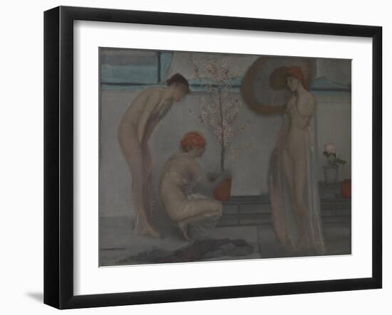 Three Figures: Pink and Grey-James Abbott McNeill Whistler-Framed Giclee Print