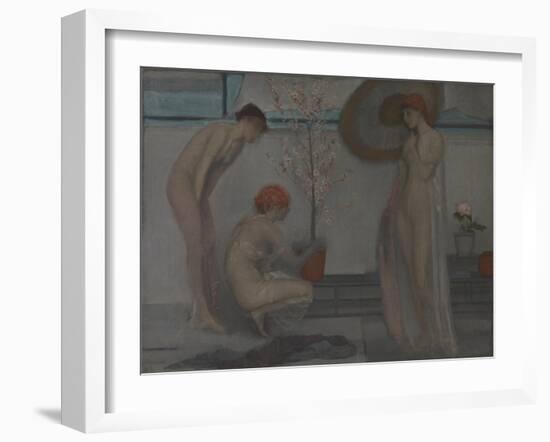 Three Figures: Pink and Grey-James Abbott McNeill Whistler-Framed Giclee Print