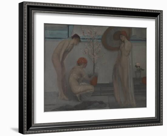 Three Figures: Pink and Grey-James Abbott McNeill Whistler-Framed Giclee Print