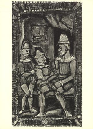 paintings with three figures