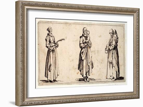 Three Figures-Israel Henriet-Framed Giclee Print