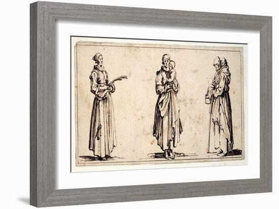 Three Figures-Israel Henriet-Framed Giclee Print