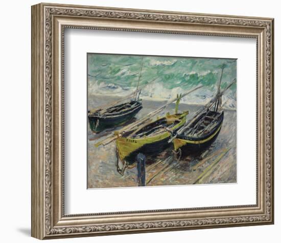 Three Fishing Boats, 1886-Claude Monet-Framed Art Print