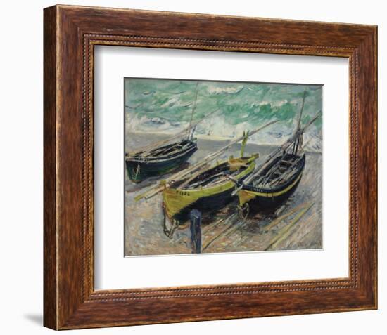 Three Fishing Boats, 1886-Claude Monet-Framed Art Print