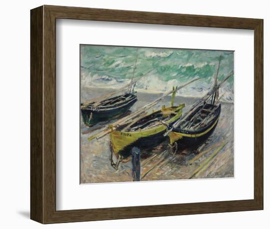 Three Fishing Boats, 1886-Claude Monet-Framed Art Print