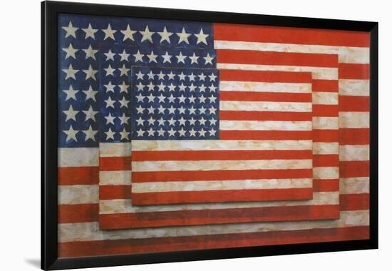 Three Flags, 1958-Jasper Johns-Framed Art Print