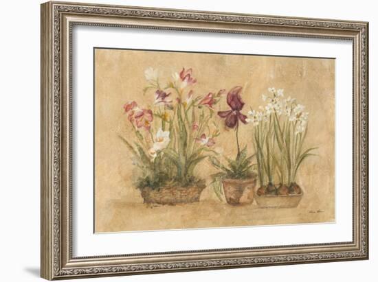 Three Floral Baskets-Cheri Blum-Framed Art Print