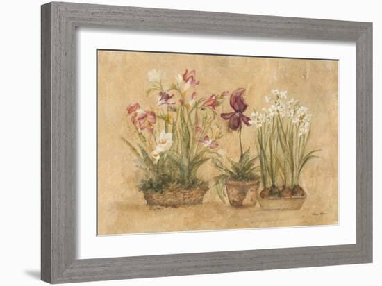 Three Floral Baskets-Cheri Blum-Framed Art Print