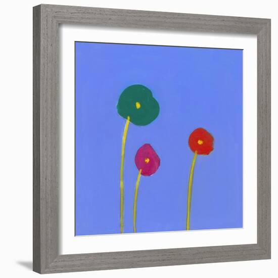 Three flowers-Marie Bertrand-Framed Giclee Print