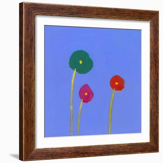 Three flowers-Marie Bertrand-Framed Giclee Print