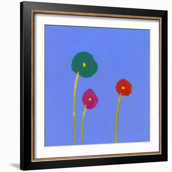 Three flowers-Marie Bertrand-Framed Giclee Print
