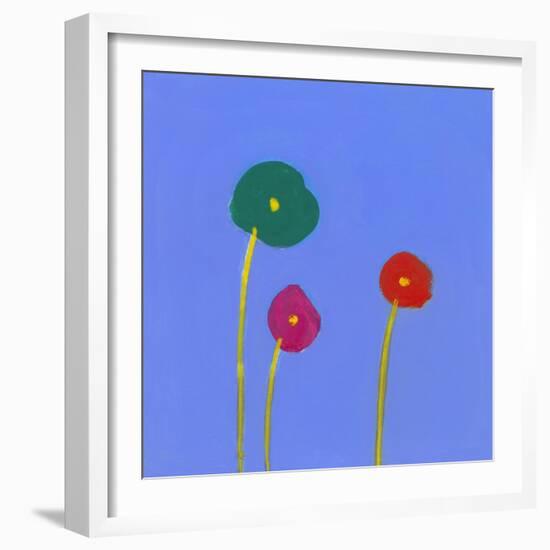 Three flowers-Marie Bertrand-Framed Giclee Print