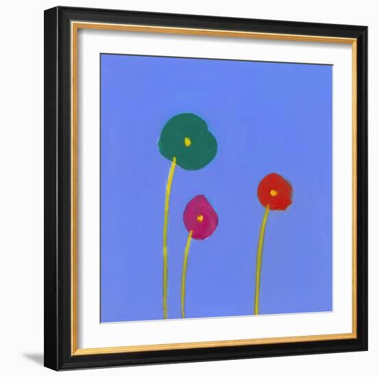 Three flowers-Marie Bertrand-Framed Giclee Print