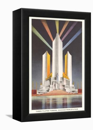 Three Fluted Towers, Chicago World's Fair-null-Framed Stretched Canvas