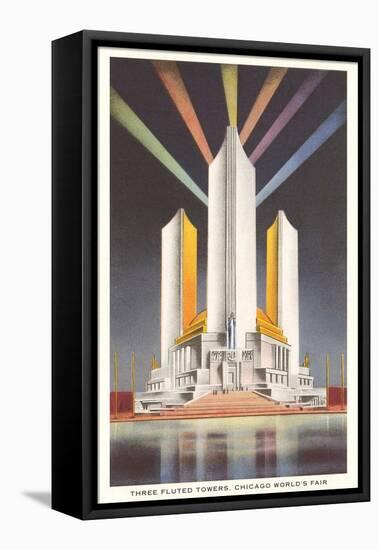 Three Fluted Towers, Chicago World's Fair-null-Framed Stretched Canvas