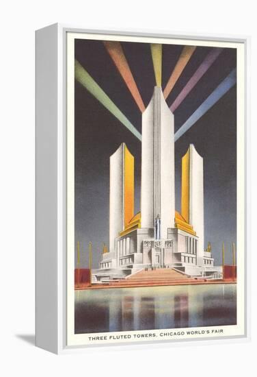 Three Fluted Towers, Chicago World's Fair-null-Framed Stretched Canvas