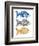 Three Folk Art Fish-Kerstin Stock-Framed Art Print