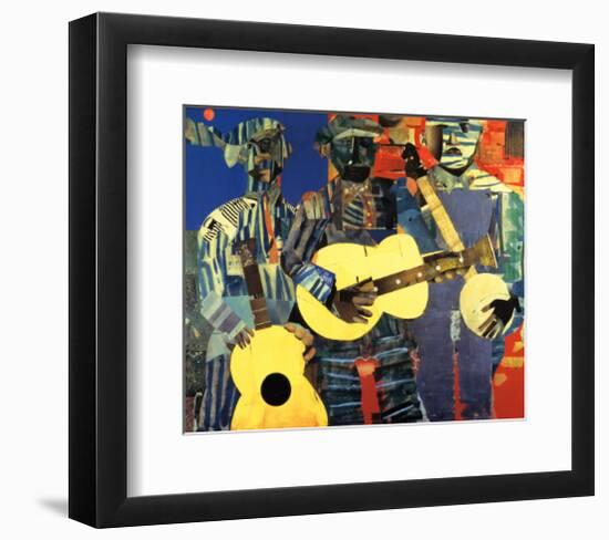 Three Folk Musicians, 1967-Romare Bearden-Framed Art Print