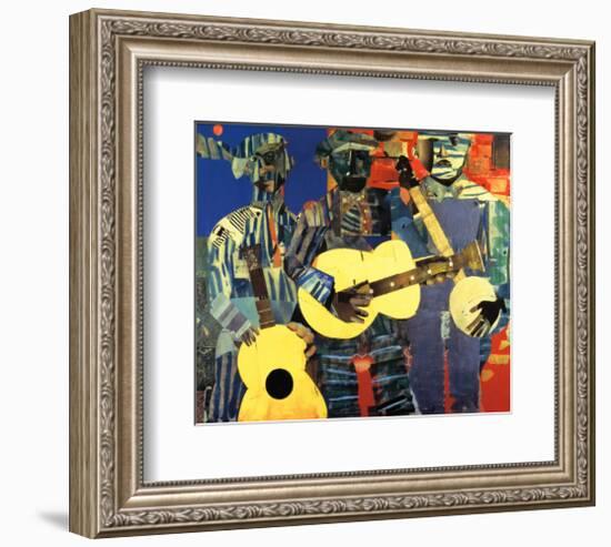 Three Folk Musicians, 1967-Romare Bearden-Framed Art Print