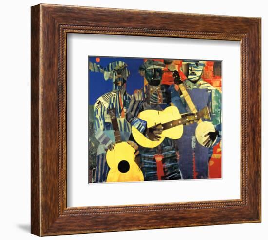 Three Folk Musicians, 1967-Romare Bearden-Framed Art Print