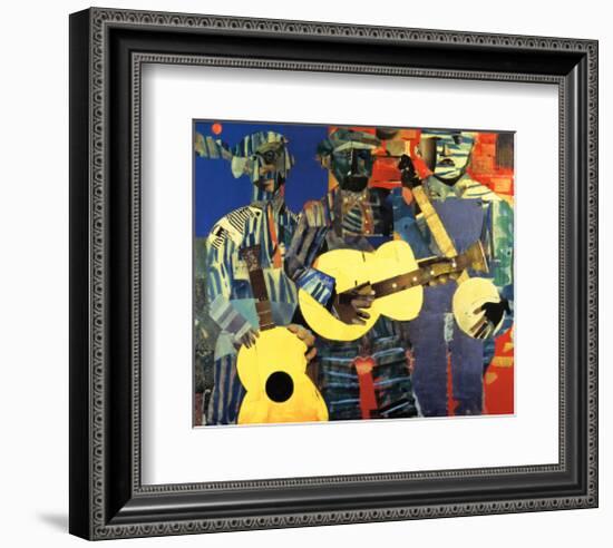 Three Folk Musicians, 1967-Romare Bearden-Framed Art Print