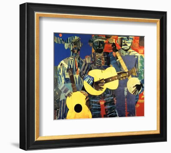 Three Folk Musicians, 1967-Romare Bearden-Framed Art Print