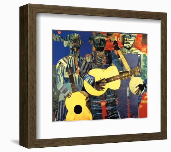 Three Folk Musicians, 1967-Romare Bearden-Framed Art Print