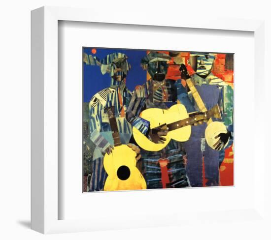 Three Folk Musicians, 1967-Romare Bearden-Framed Art Print