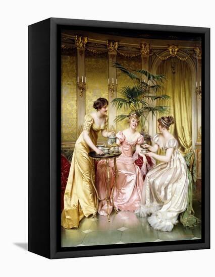 Three for Tea-Joseph Frederic Soulacroix-Framed Premier Image Canvas