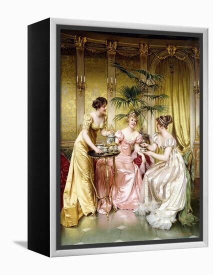 Three for Tea-Joseph Frederic Soulacroix-Framed Premier Image Canvas