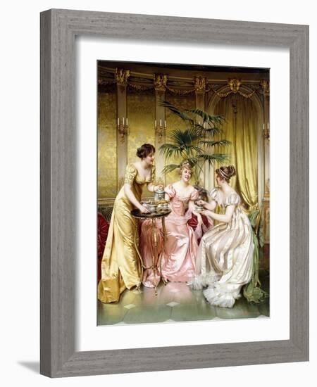 Three for Tea-Joseph Frederic Soulacroix-Framed Giclee Print