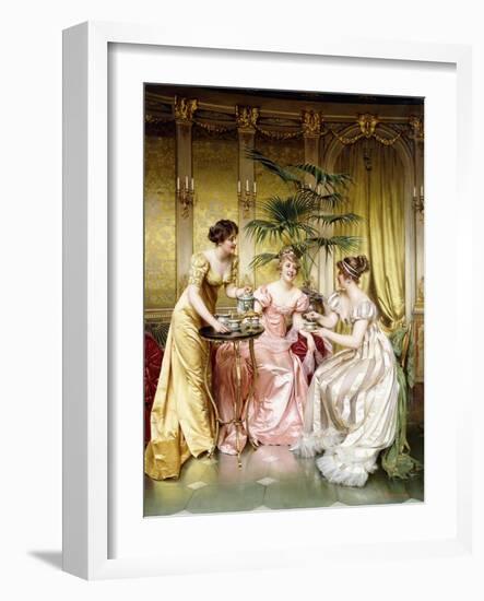 Three for Tea-Joseph Frederic Soulacroix-Framed Giclee Print