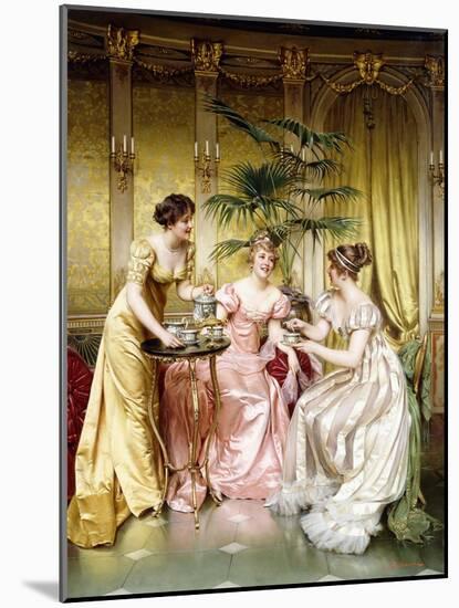 Three for Tea-Joseph Frederic Soulacroix-Mounted Giclee Print