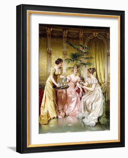 Three for Tea-Joseph Frederic Soulacroix-Framed Giclee Print