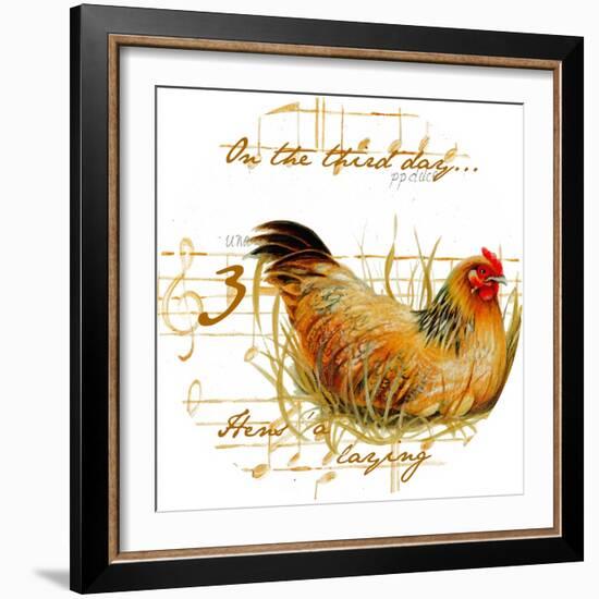 Three French Hens-Janice Gaynor-Framed Art Print