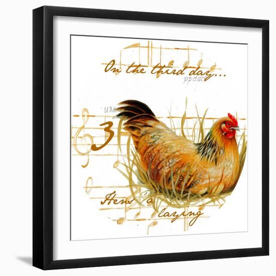 Three French Hens-Janice Gaynor-Framed Art Print