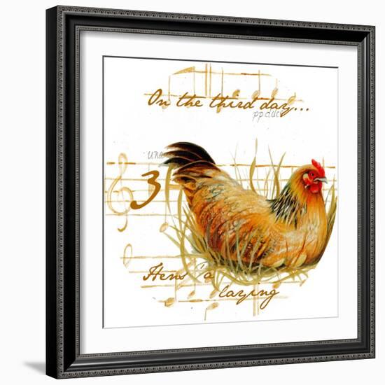 Three French Hens-Janice Gaynor-Framed Art Print